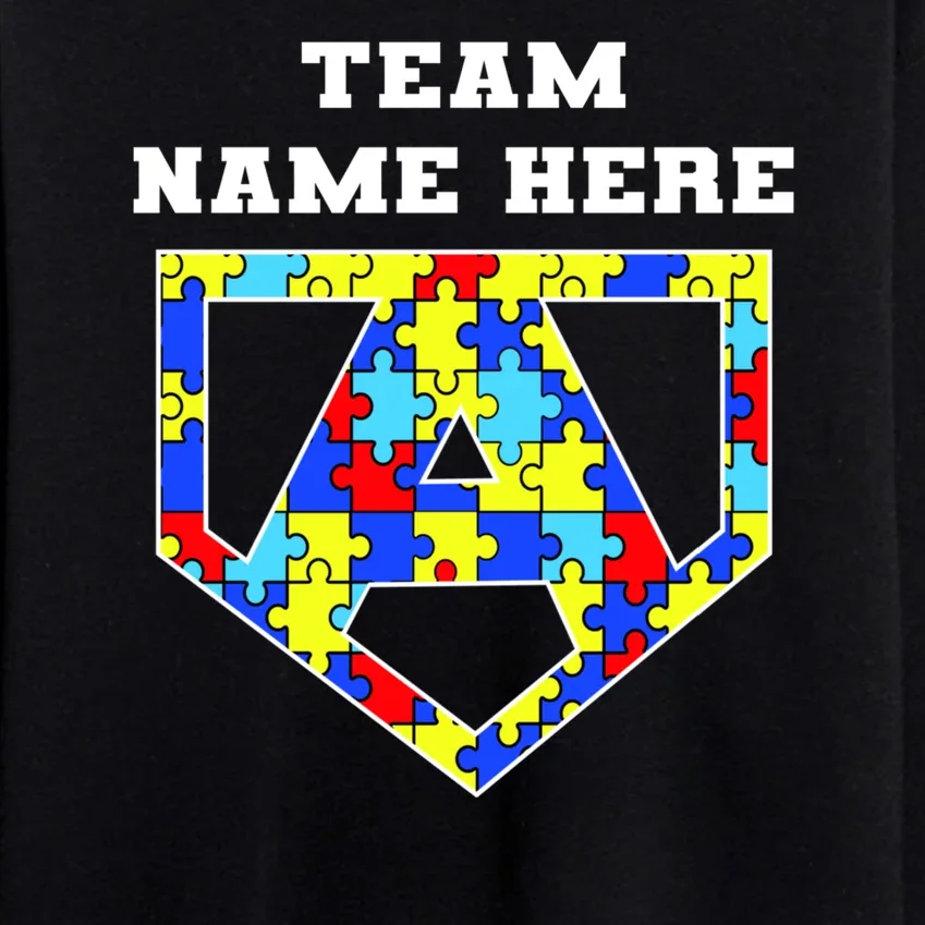 Autism Awareness Personalized Superhero Team Name Custom Men's Sweatsuit - Front - Close-up