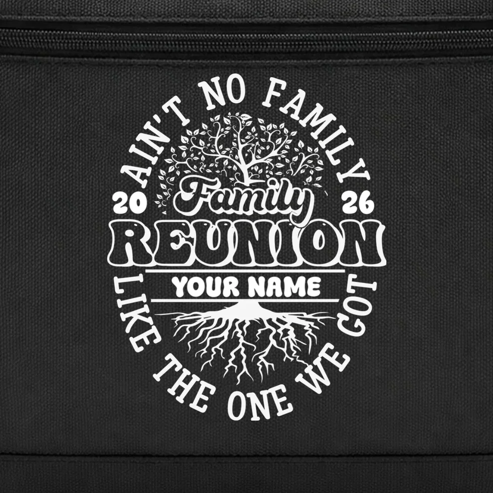 Ain't No Family Like the One We Got Custom Last Name Briefcase - Front - Close-up
