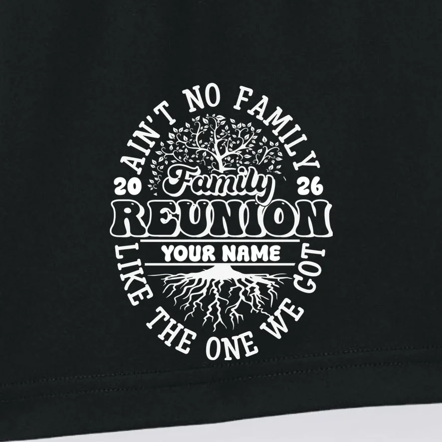 Ain't No Family Like the One We Got Custom Last Name Men's Shorts - Front - Close-up