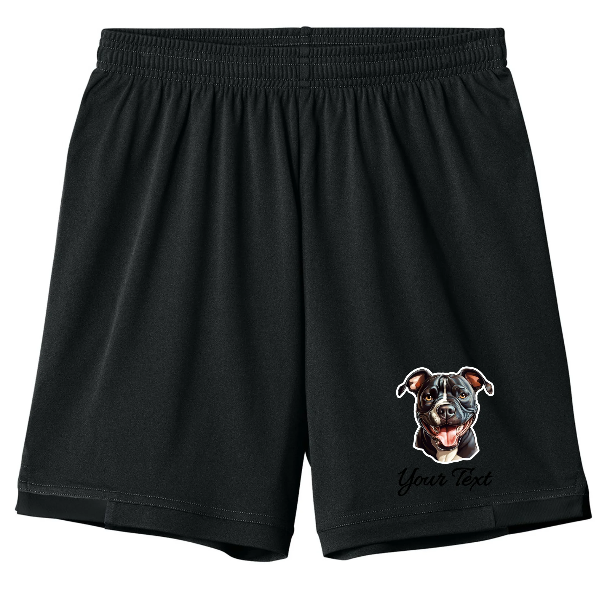American Pit Bull Terrier Custom Name Personalized Text Kids Shorts - Front