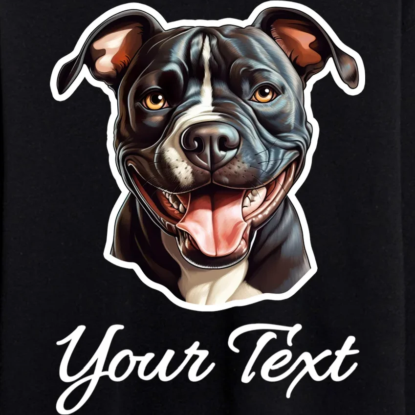American Pit Bull Terrier Custom Name Personalized Text Men's Sweatsuit - Front - Close-up