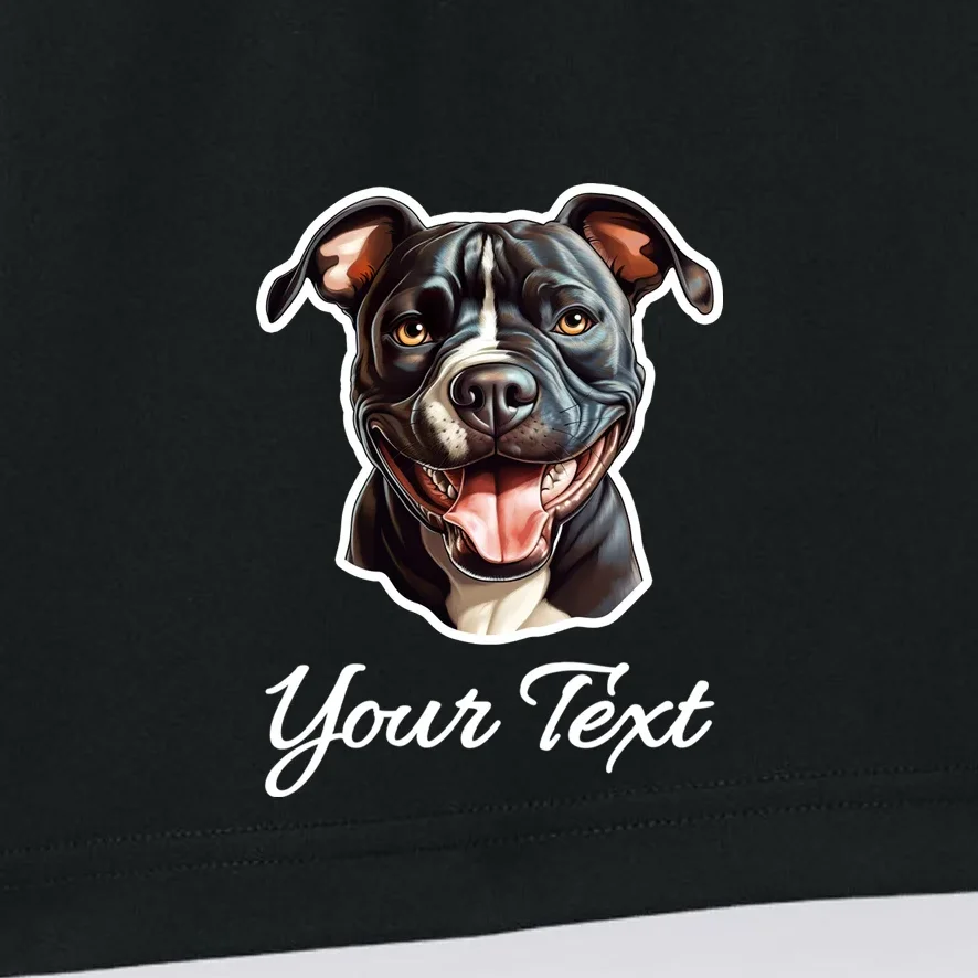 American Pit Bull Terrier Custom Name Personalized Text Men's Shorts - Front - Close-up
