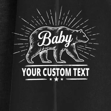 Cute Baby Bear Custom Text Women's Cardigan - Front - Close-up