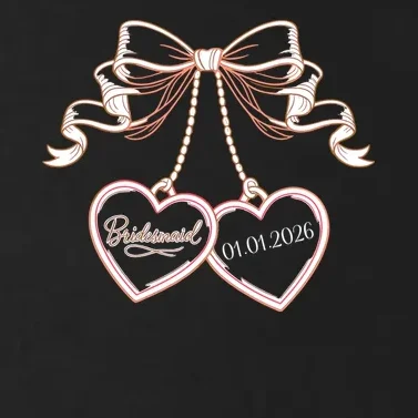 Bridesmaid Wedding Date Gift Locket Toddler Hoodie - Front - Close-up
