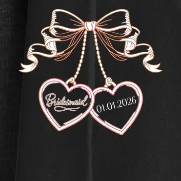 Bridesmaid Wedding Date Gift Locket Women's Cardigan - Front - Close-up