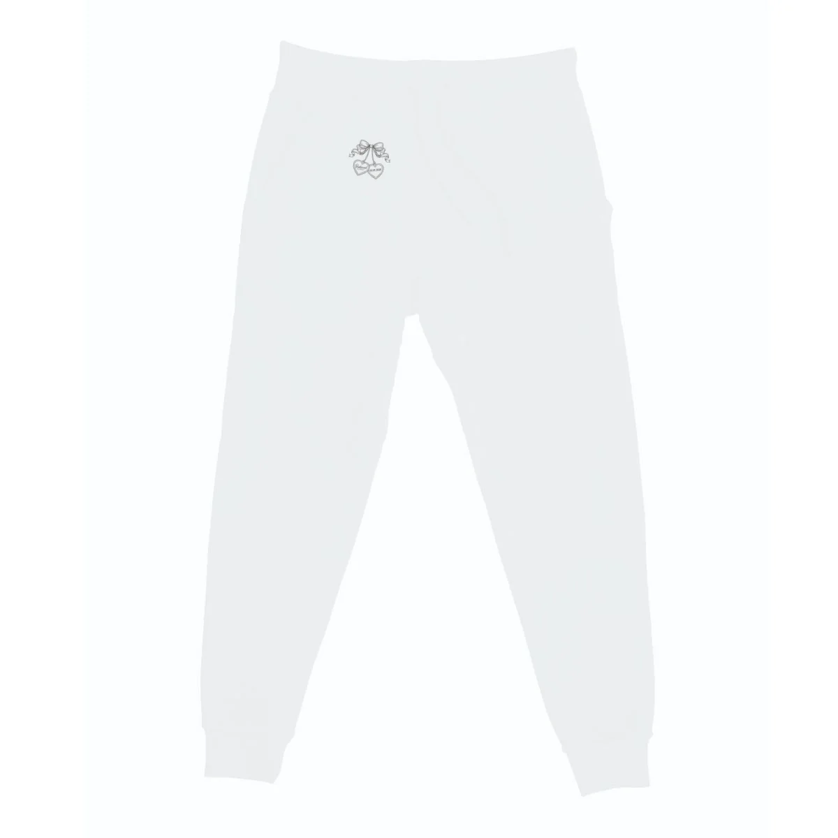 Bridesmaid Wedding Date Gift Locket Men's Sweatpants - Front