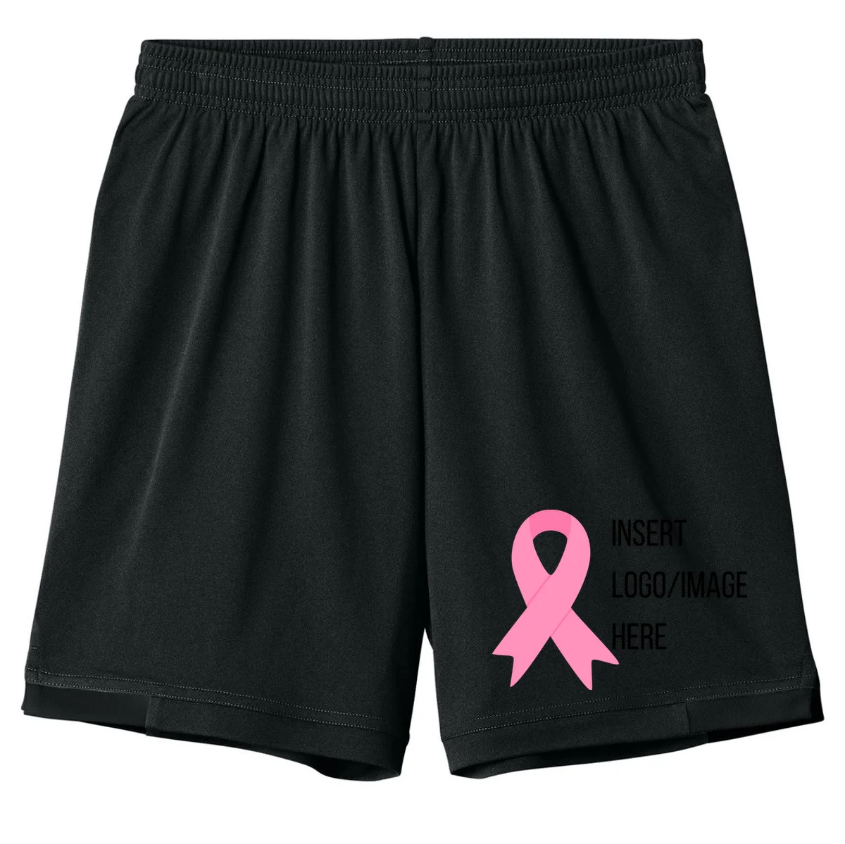 Breast Cancer Awareness Company Logo Custom Kids Shorts - Front