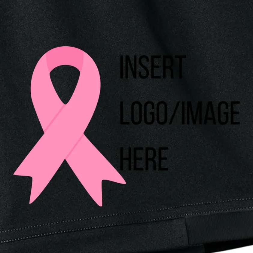 Breast Cancer Awareness Company Logo Custom Kids Shorts - Front - Close-up
