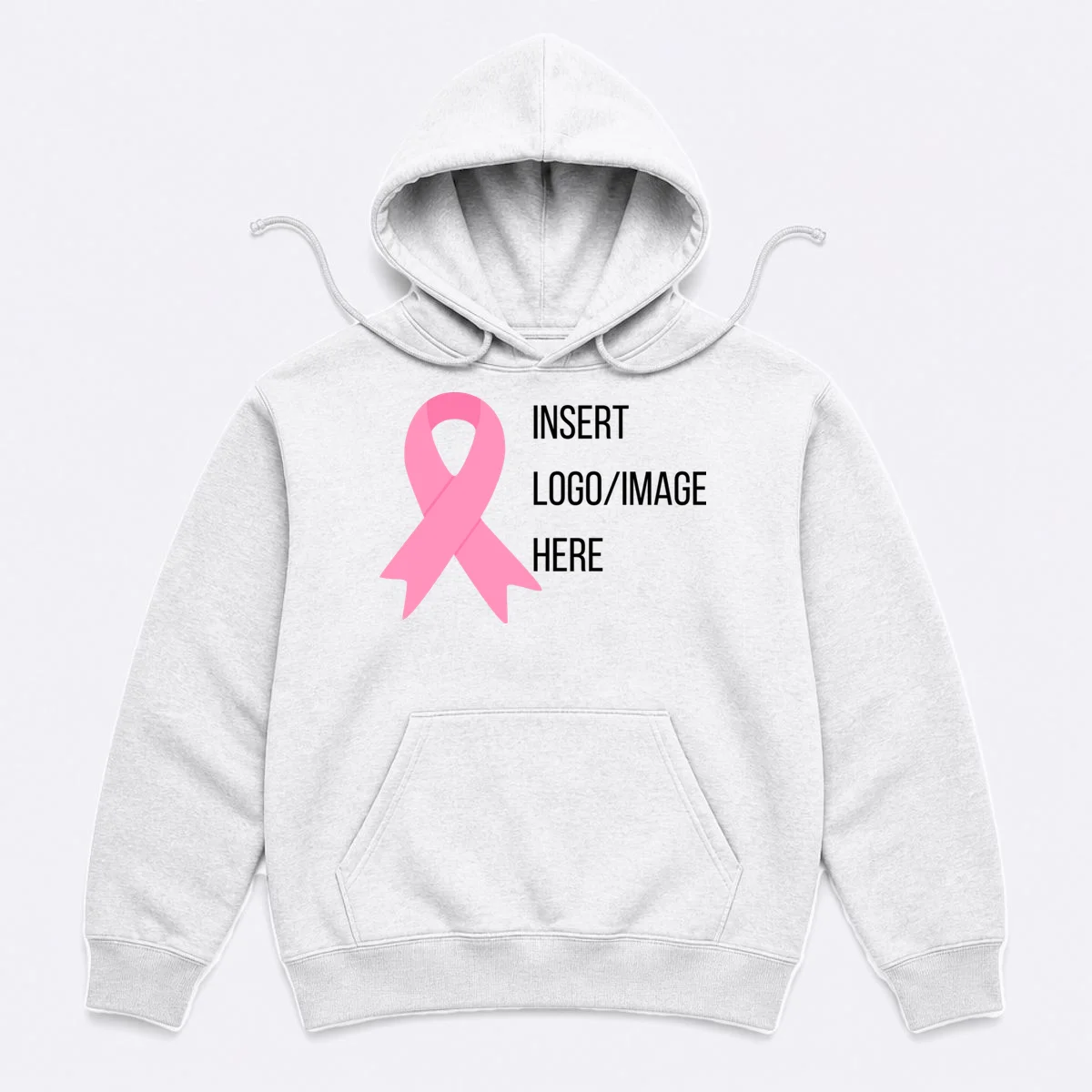 Breast Cancer Awareness Company Logo Custom Hoodie - Front