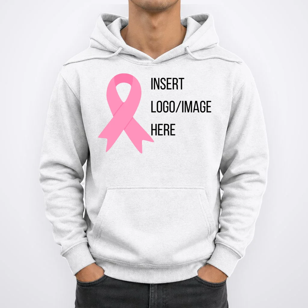 Breast Cancer Awareness Company Logo Custom Hoodie - Front 1