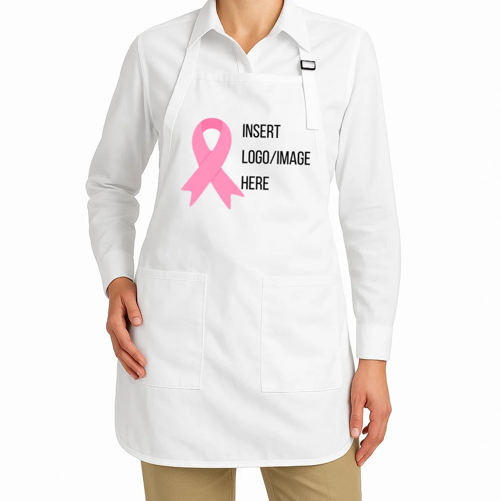 Breast Cancer Awareness Company Logo Custom Apron - Front 1