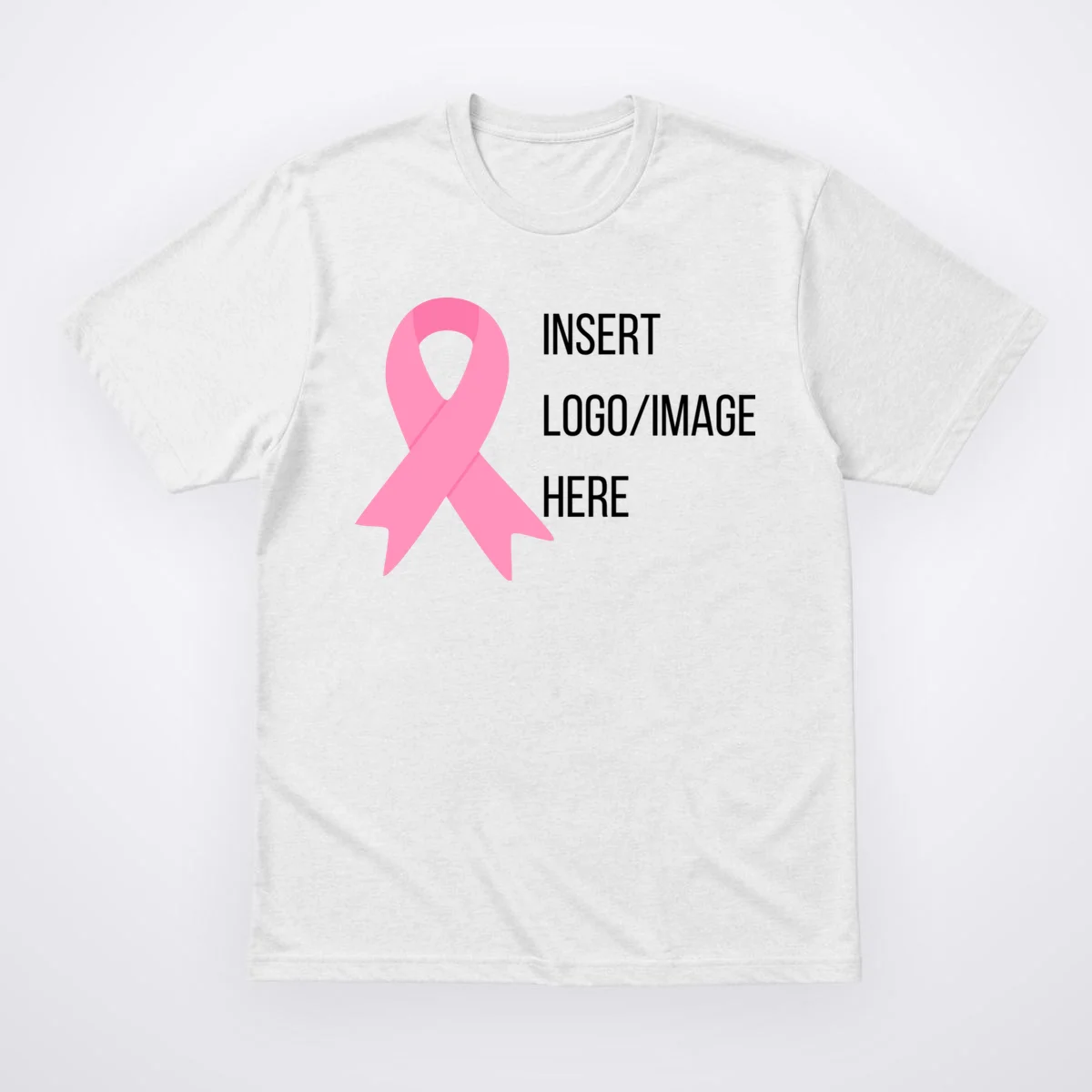 Breast Cancer Awareness Company Logo Custom T-Shirt - Front