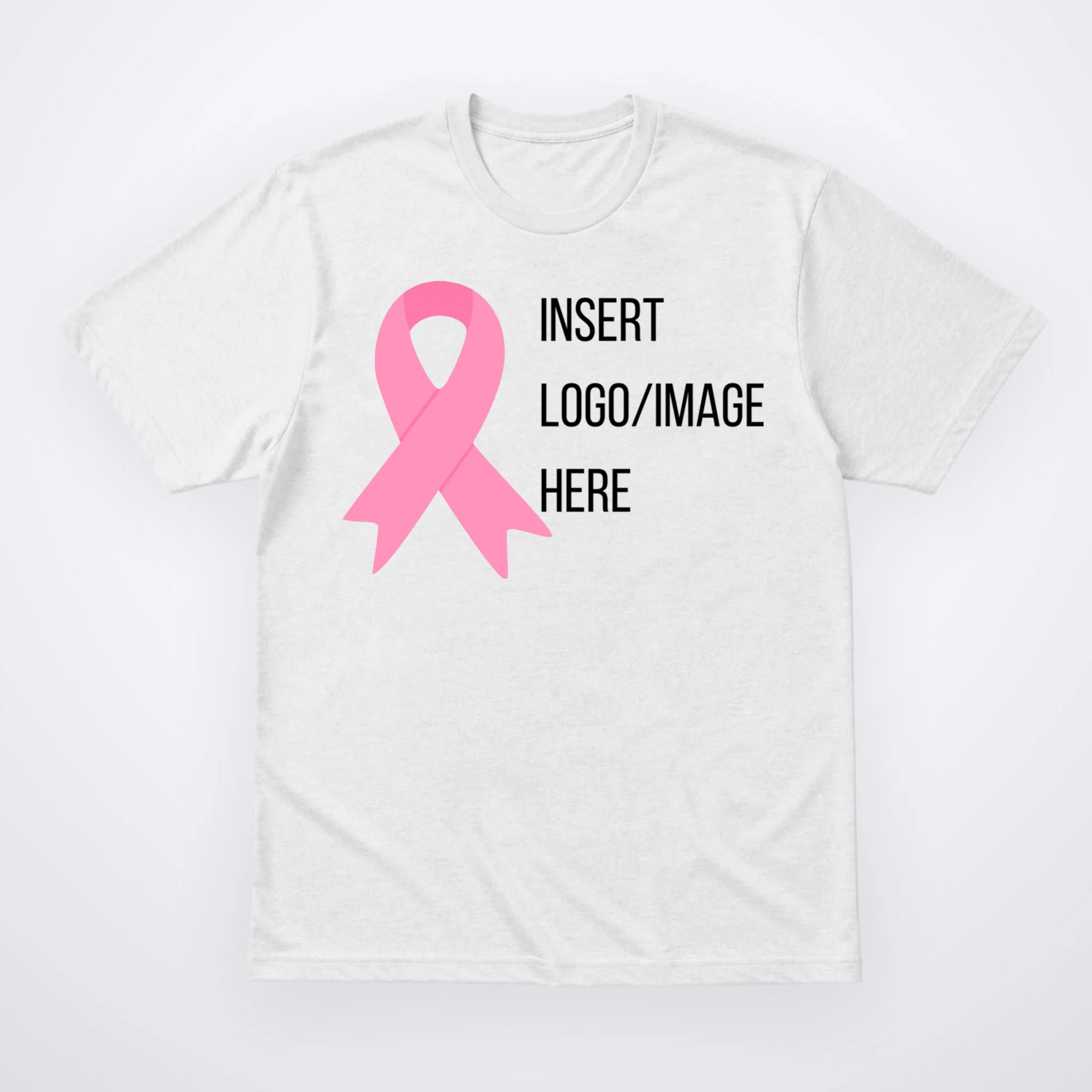 Breast Cancer Awareness Company Logo Custom T-Shirt Front