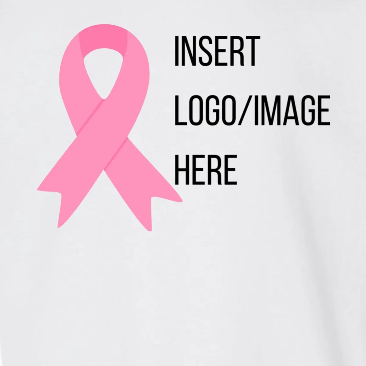 Breast Cancer Awareness Company Logo Custom Toddler Sweatshirt - Front - Close-up
