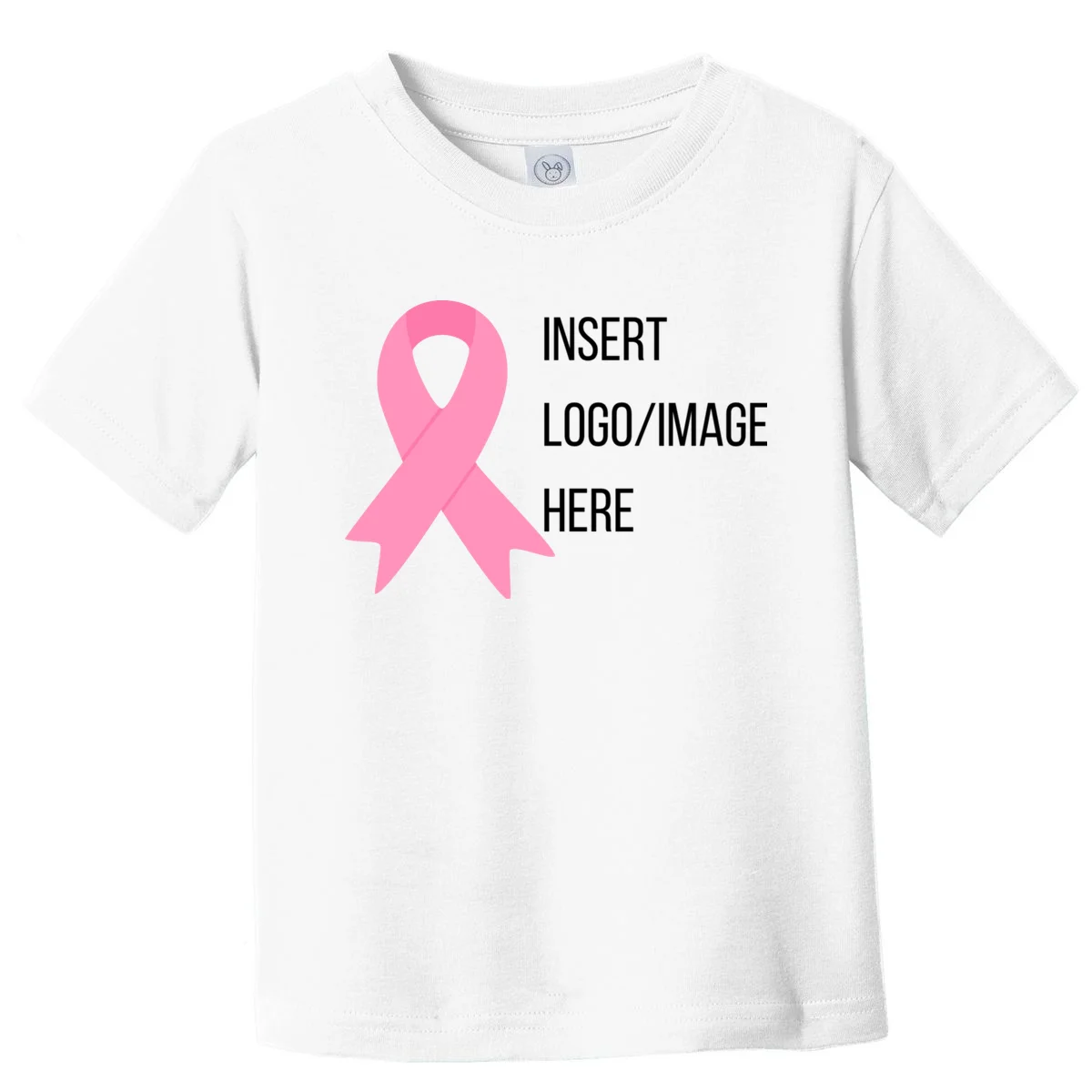 Breast Cancer Awareness Company Logo Custom Toddler T-Shirt - Front
