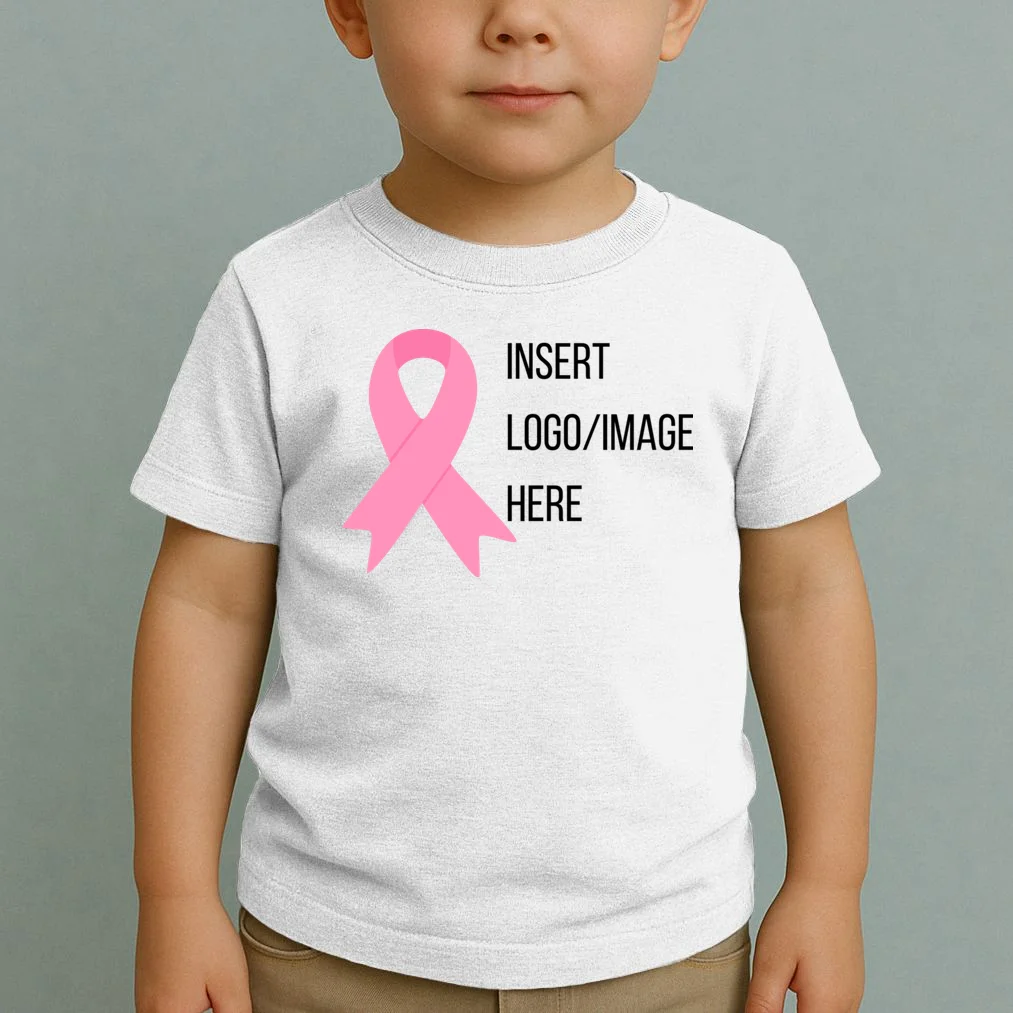 Breast Cancer Awareness Company Logo Custom Toddler T-Shirt - Front 1