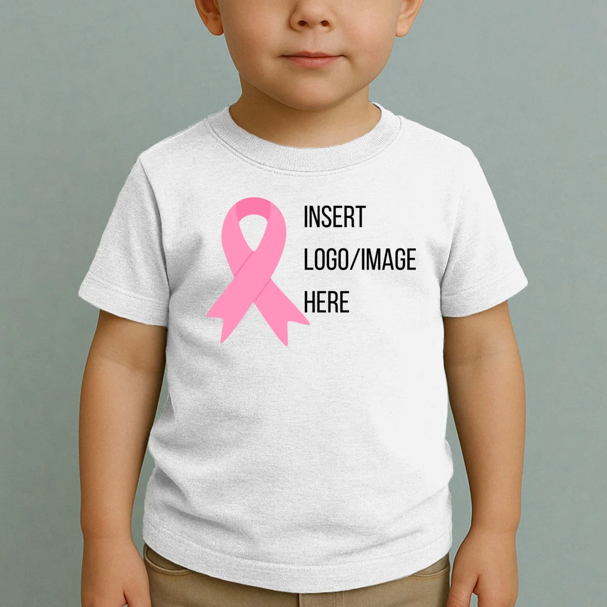 Breast Cancer Awareness Company Logo Custom Toddler T-Shirt - Front 1