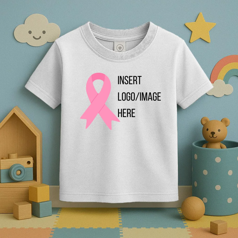 Breast Cancer Awareness Company Logo Custom Toddler T-Shirt - Front 2