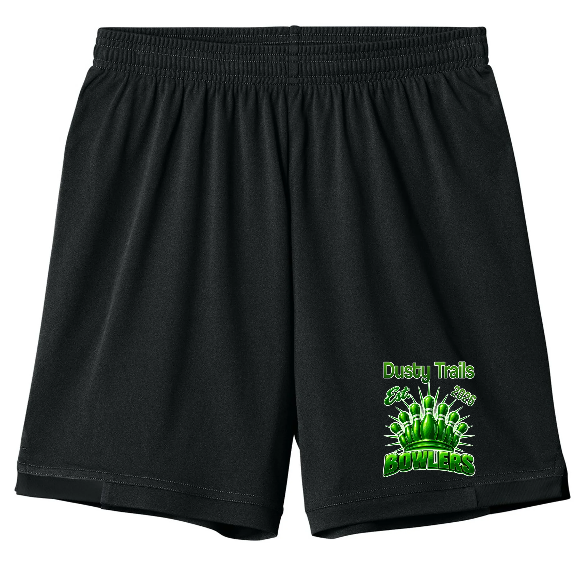 Bowling Club – Classic Sports Custom Team Name & Year Kids Shorts - Front