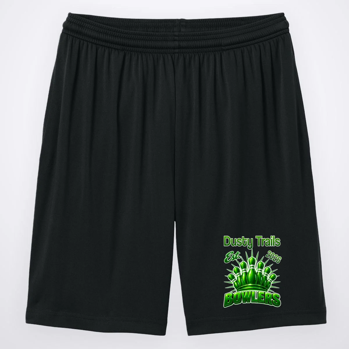 Bowling Club – Classic Sports Custom Team Name & Year Men's Shorts - Front