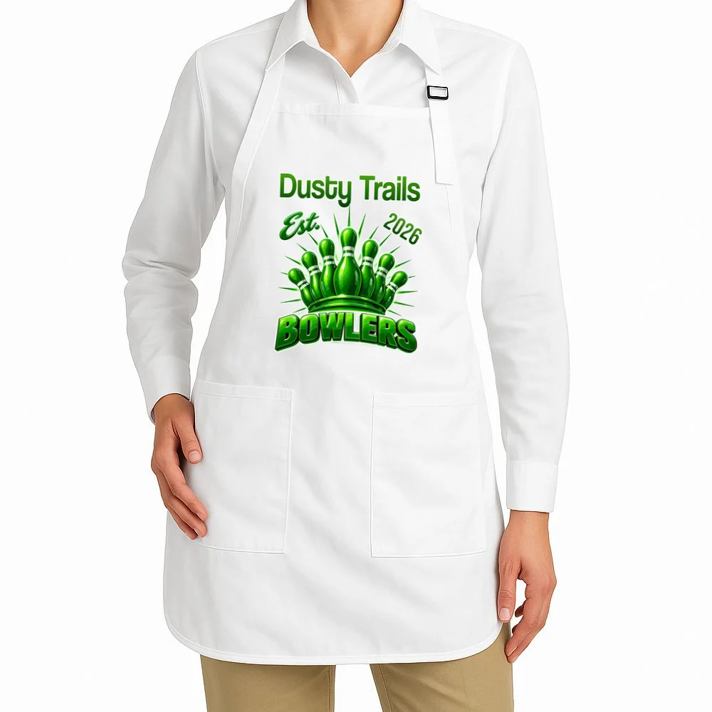 Bowling Club – Classic Sports Custom Team Name & Year Apron - Front 1