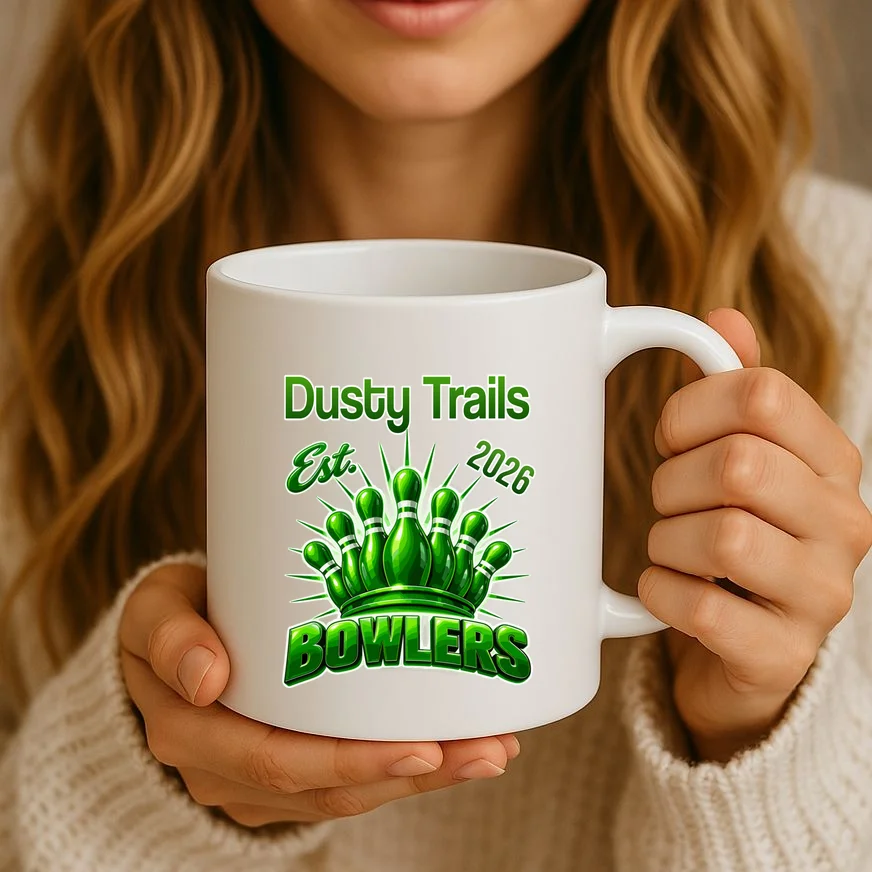Bowling Club – Classic Sports Custom Team Name & Year Mug - Front 2