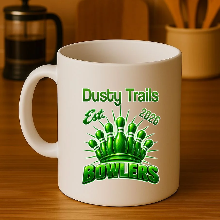 Bowling Club – Classic Sports Custom Team Name & Year Mug - Front 3