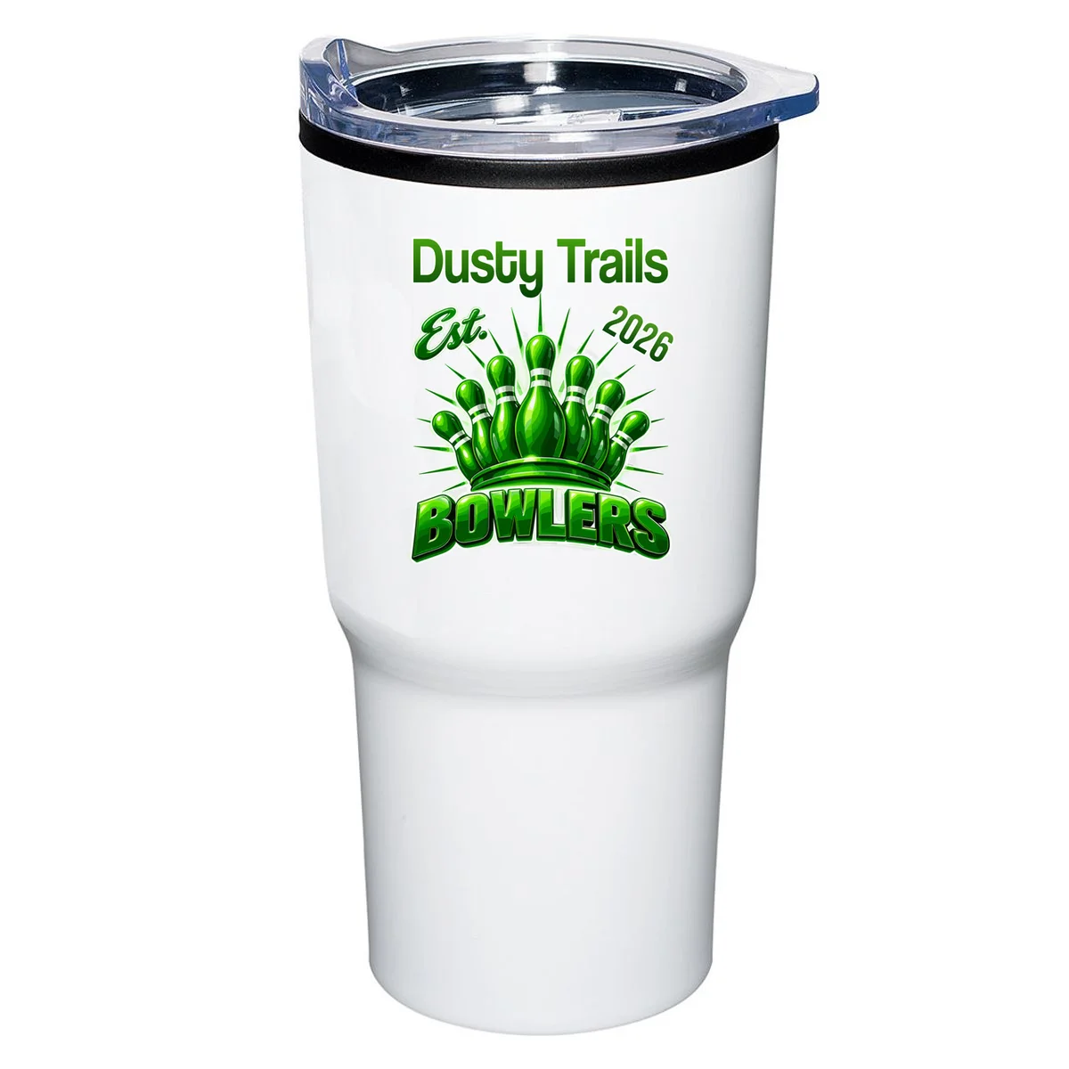 Bowling Club – Classic Sports Custom Team Name & Year 20oz Tumbler - Front