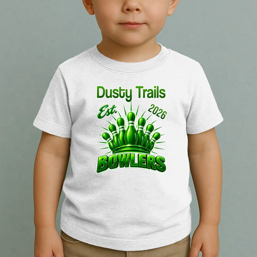 Bowling Club – Classic Sports Custom Team Name & Year Toddler T-Shirt - Front 1