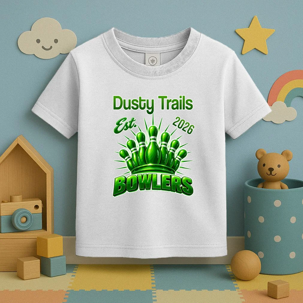 Bowling Club – Classic Sports Custom Team Name & Year Toddler T-Shirt - Front 2