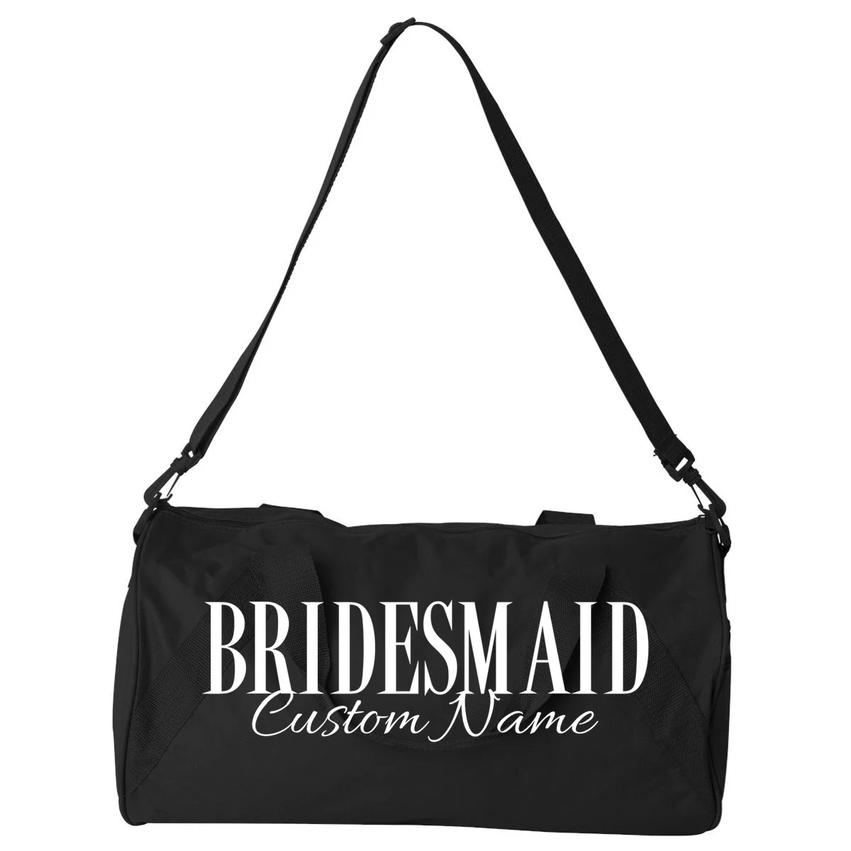 Bridesmaid Custom Name Personalized Bachelorette Duffel Bag - Front