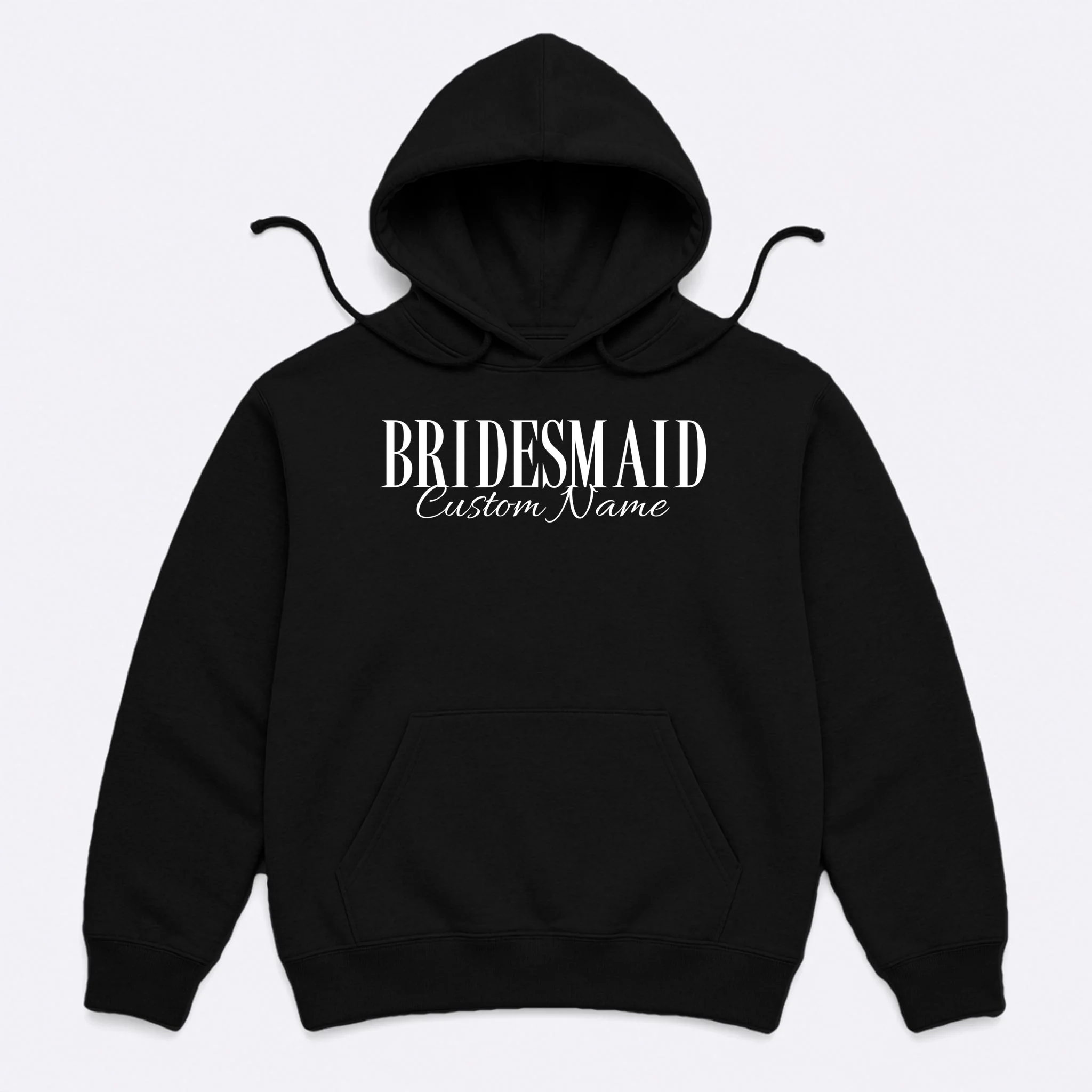 Bridesmaid Custom Name Personalized Bachelorette Men's Hoodie - Front