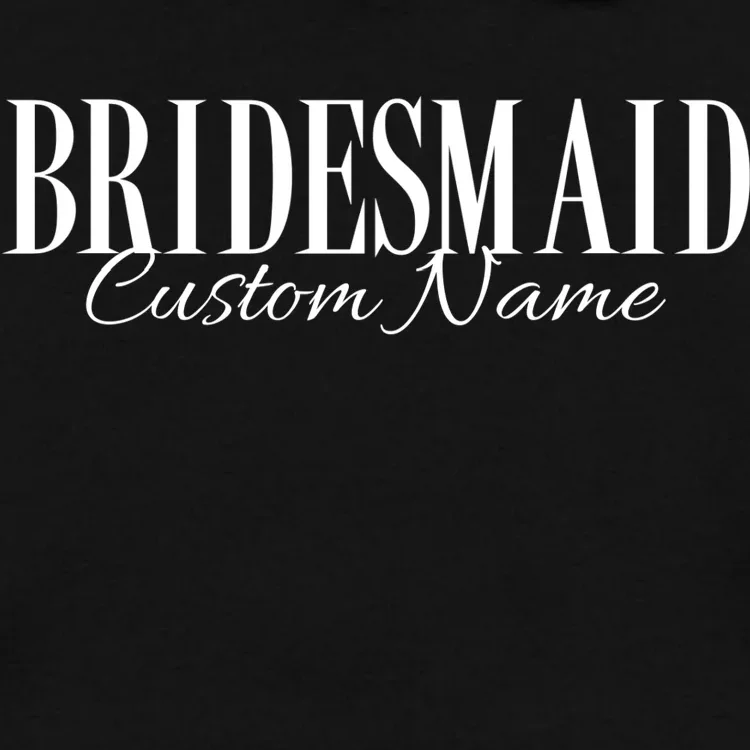 Bridesmaid Custom Name Personalized Bachelorette Men's Hoodie - Front - Close-up