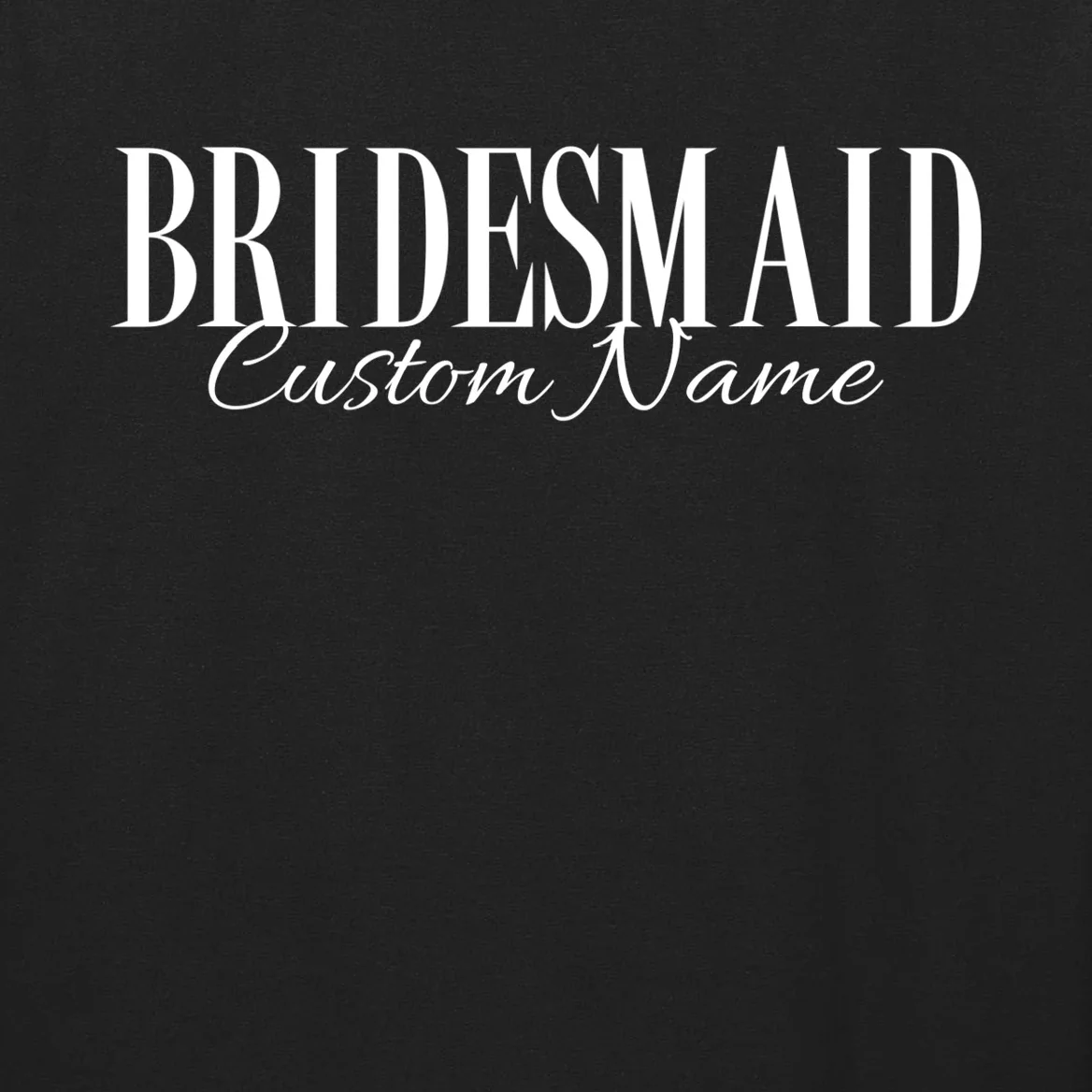 Bridesmaid Custom Name Personalized Bachelorette Men's Long Sleeve Shirt - Front - Close-up