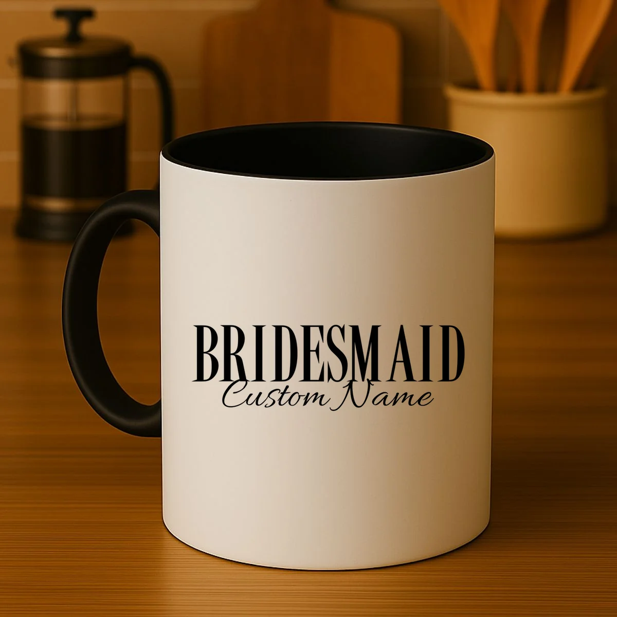 Bridesmaid Custom Name Personalized Bachelorette Mug - Front 3