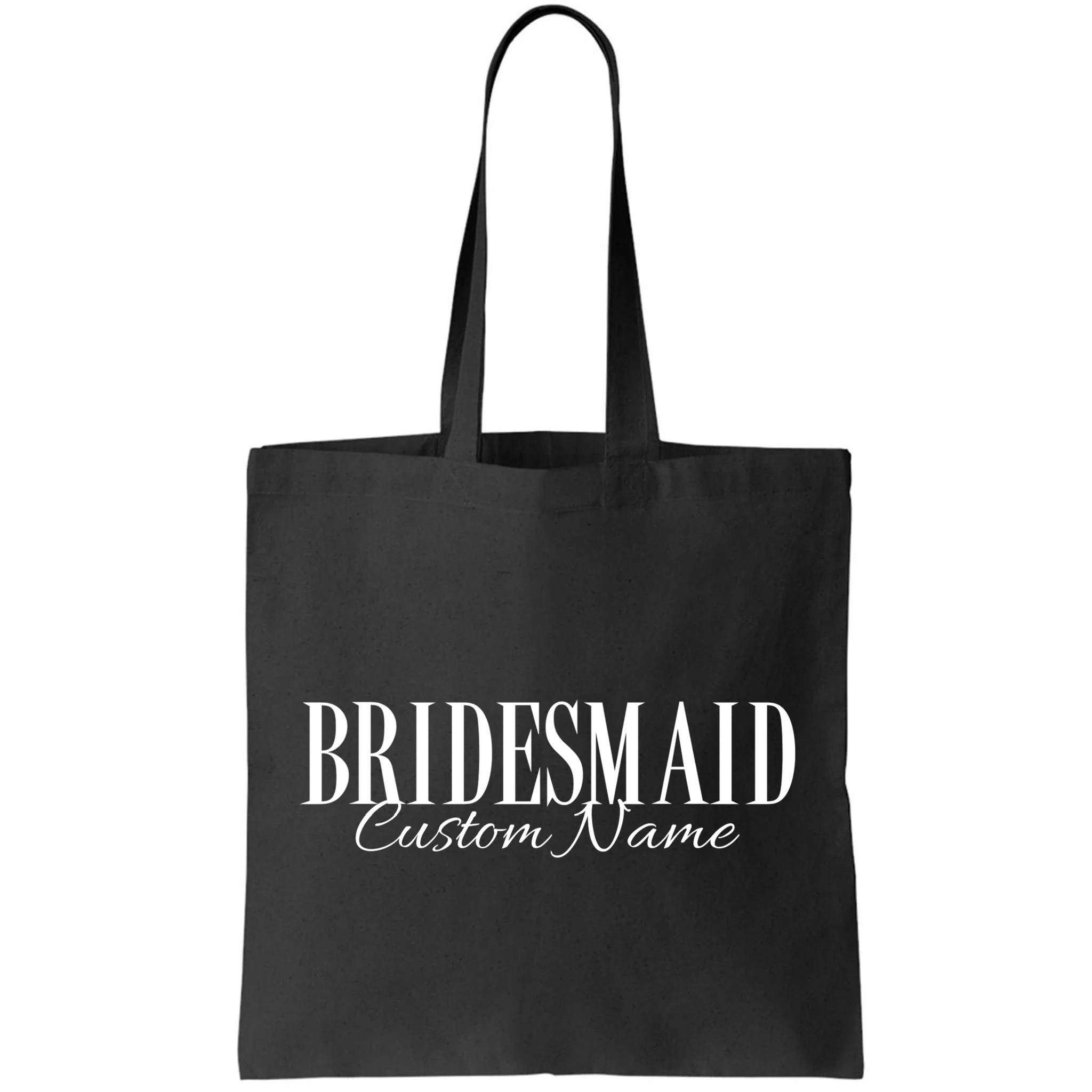 Bridesmaid Custom Name Personalized Bachelorette Tote Bag - Front