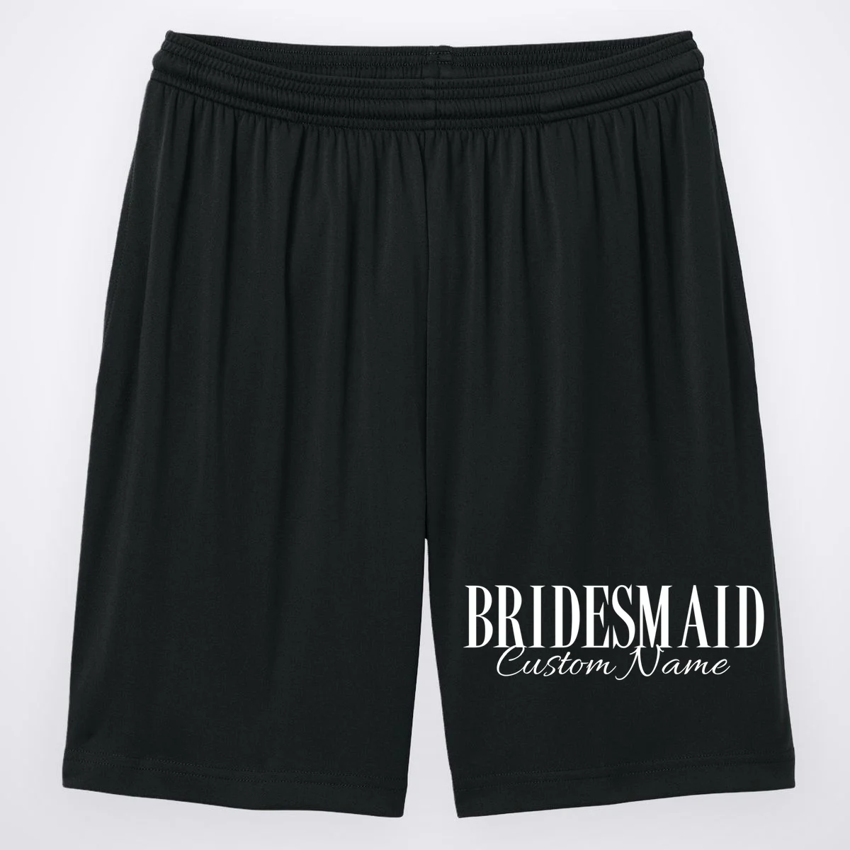 Bridesmaid Custom Name Personalized Bachelorette Men's Shorts - Front
