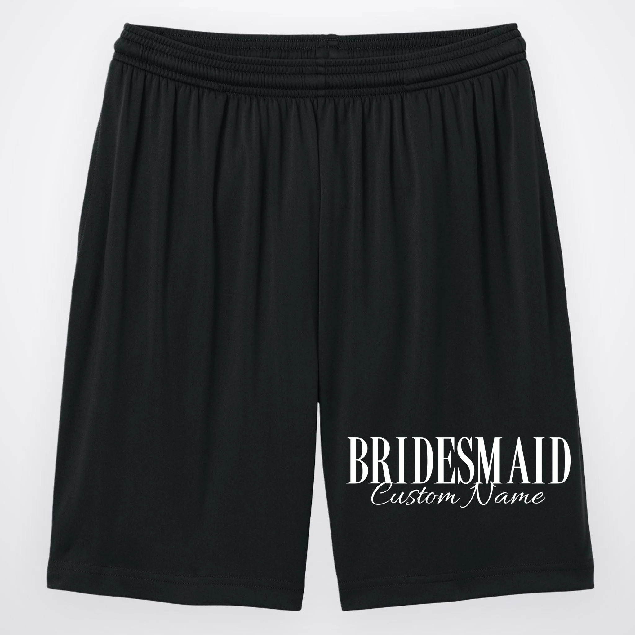 Bridesmaid Custom Name Personalized Bachelorette Men's Shorts - Front