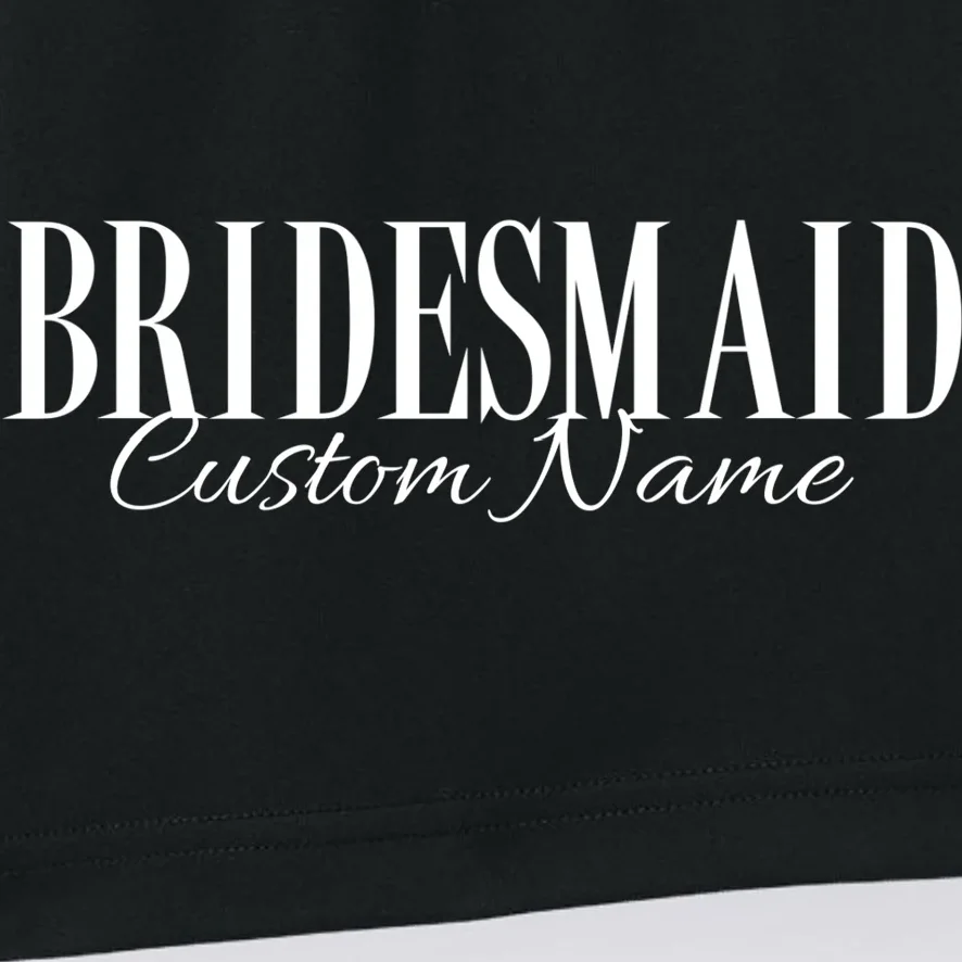 Bridesmaid Custom Name Personalized Bachelorette Men's Shorts - Front - Close-up