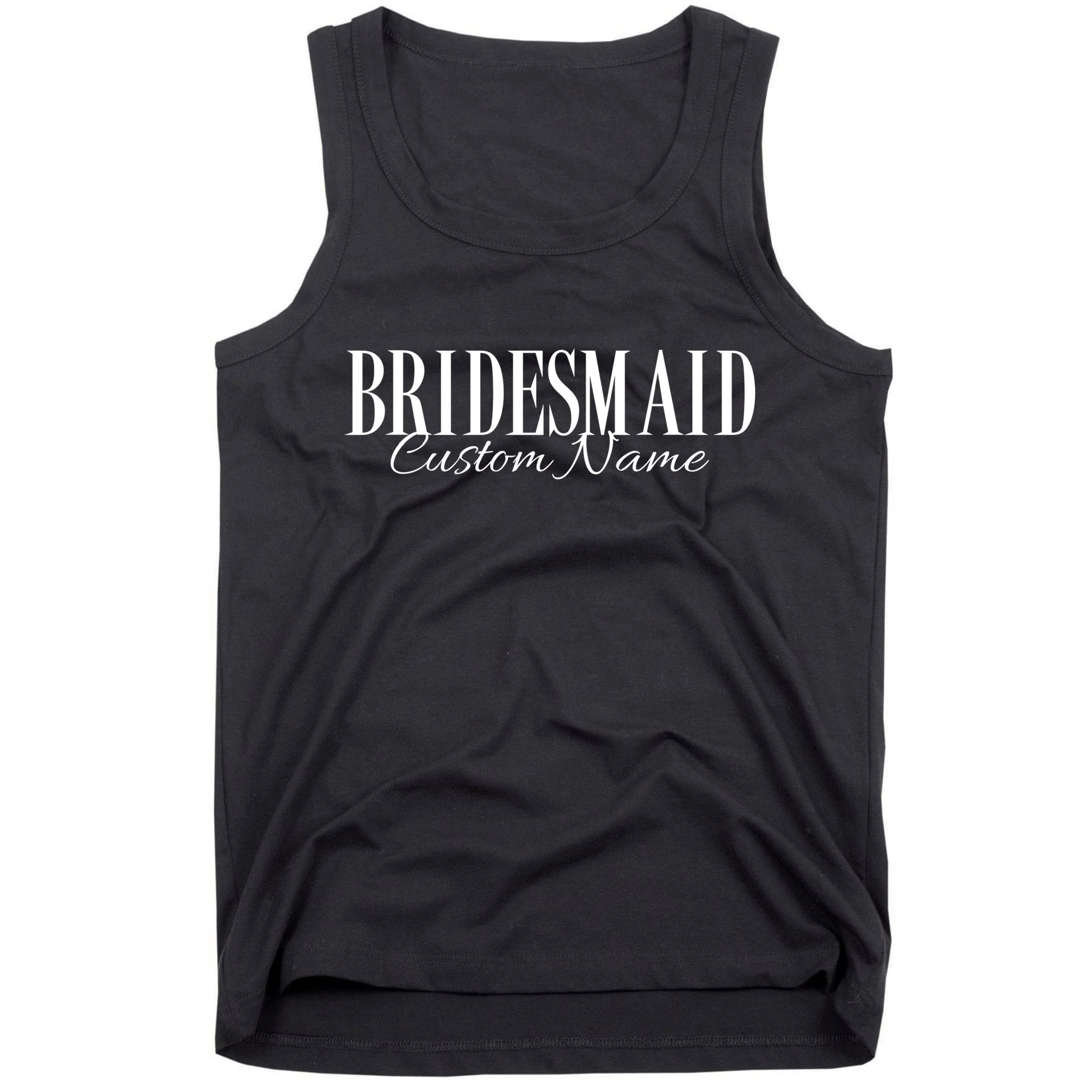 Bridesmaid Custom Name Personalized Bachelorette Men's Tank Top - Front