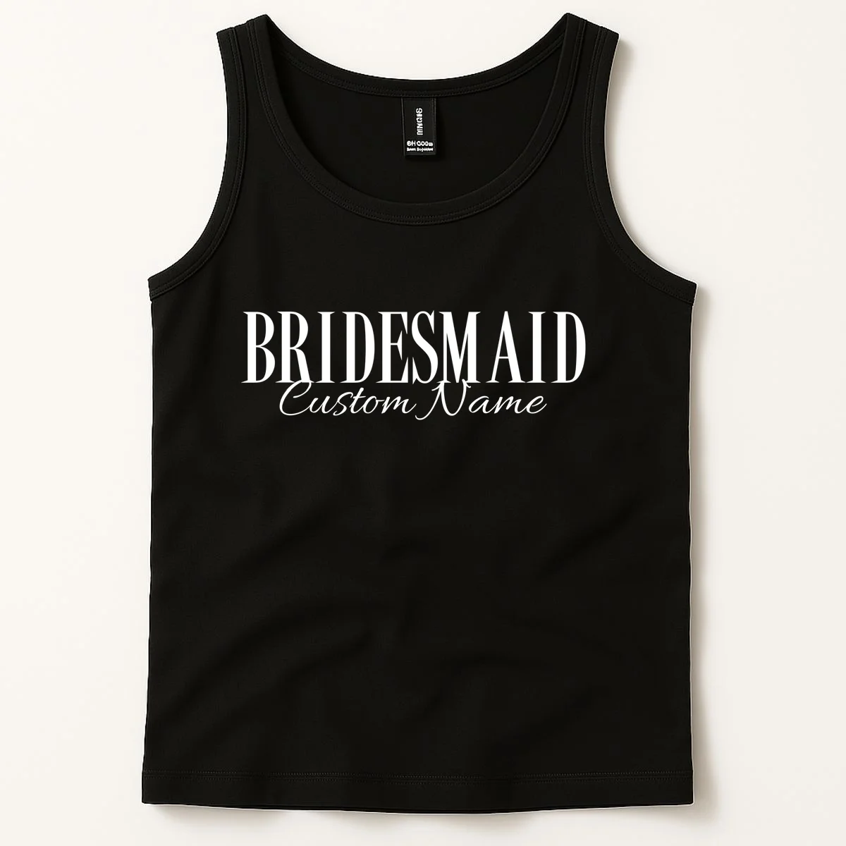 Bridesmaid Custom Name Personalized Bachelorette Tank Top - Front 1
