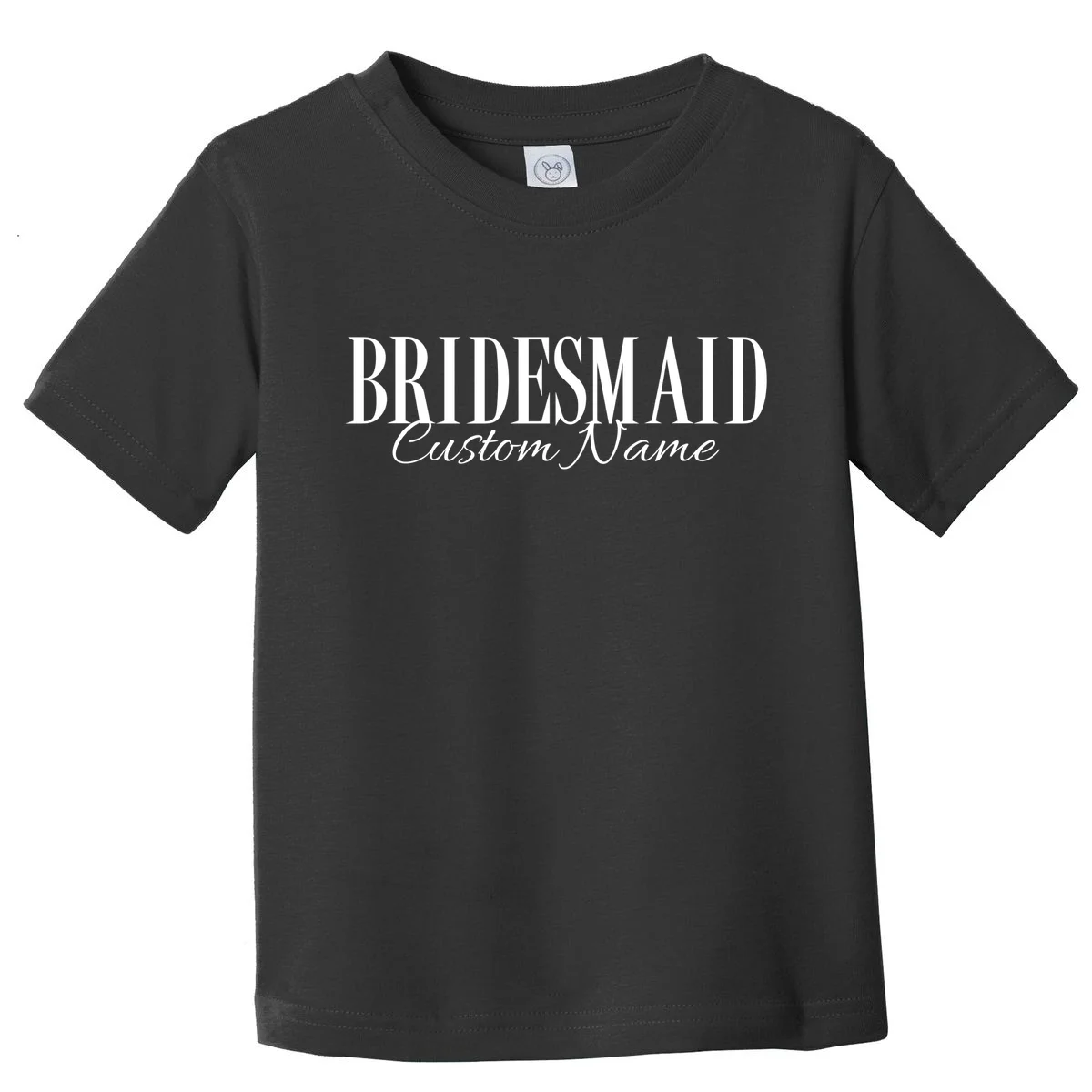 Bridesmaid Custom Name Personalized Bachelorette Toddler T-Shirt - Front