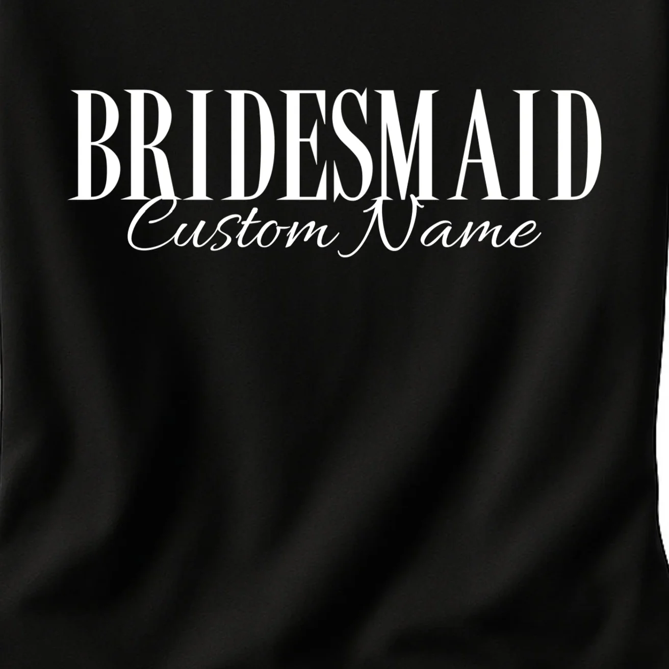 Bridesmaid Custom Name Personalized Bachelorette Women's T-Shirt - Front - Close-up