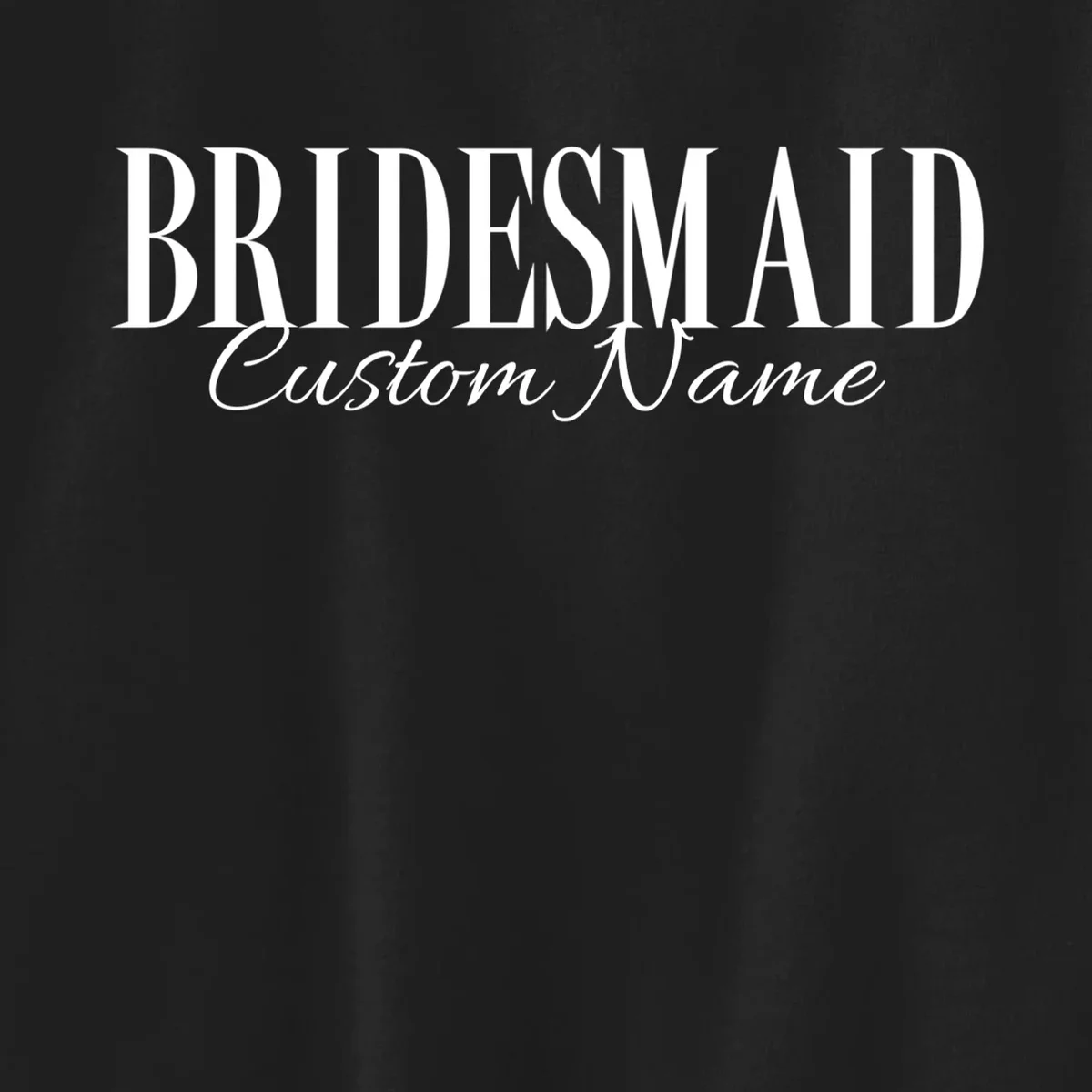 Bridesmaid Custom Name Personalized Bachelorette Kids Sweatshirt - Front - Close-up