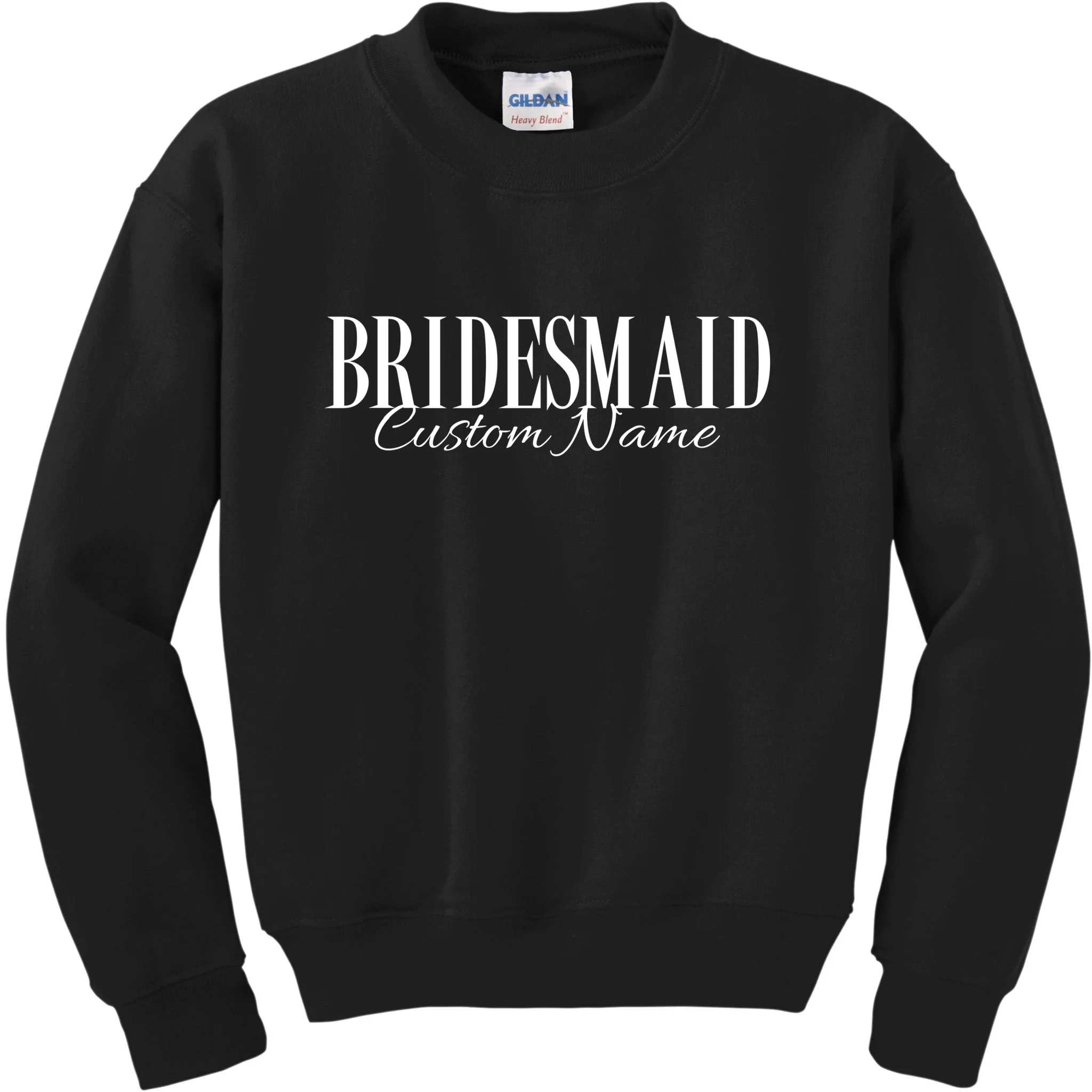 Bridesmaid Custom Name Personalized Bachelorette Kids Sweatshirt - Front