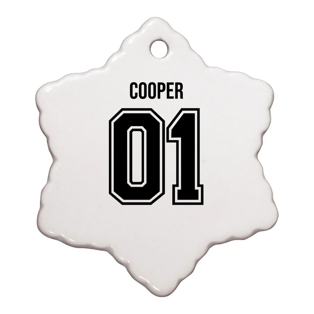 Bowling Club – Vintage Bowling Emblem Custom Team Name & Number Ornament - Back