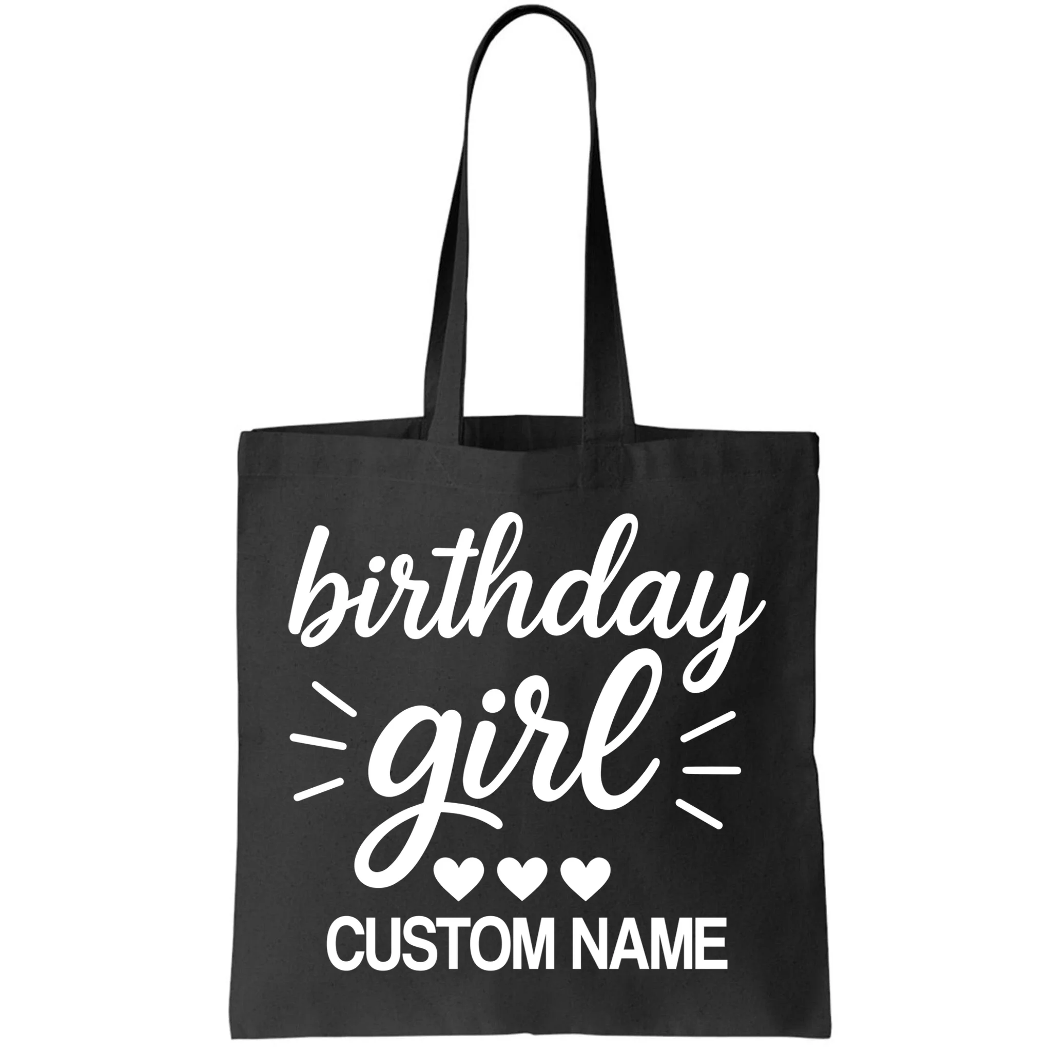 birthday girl Cute Customizable Birthday Gift Tote Bag - Front