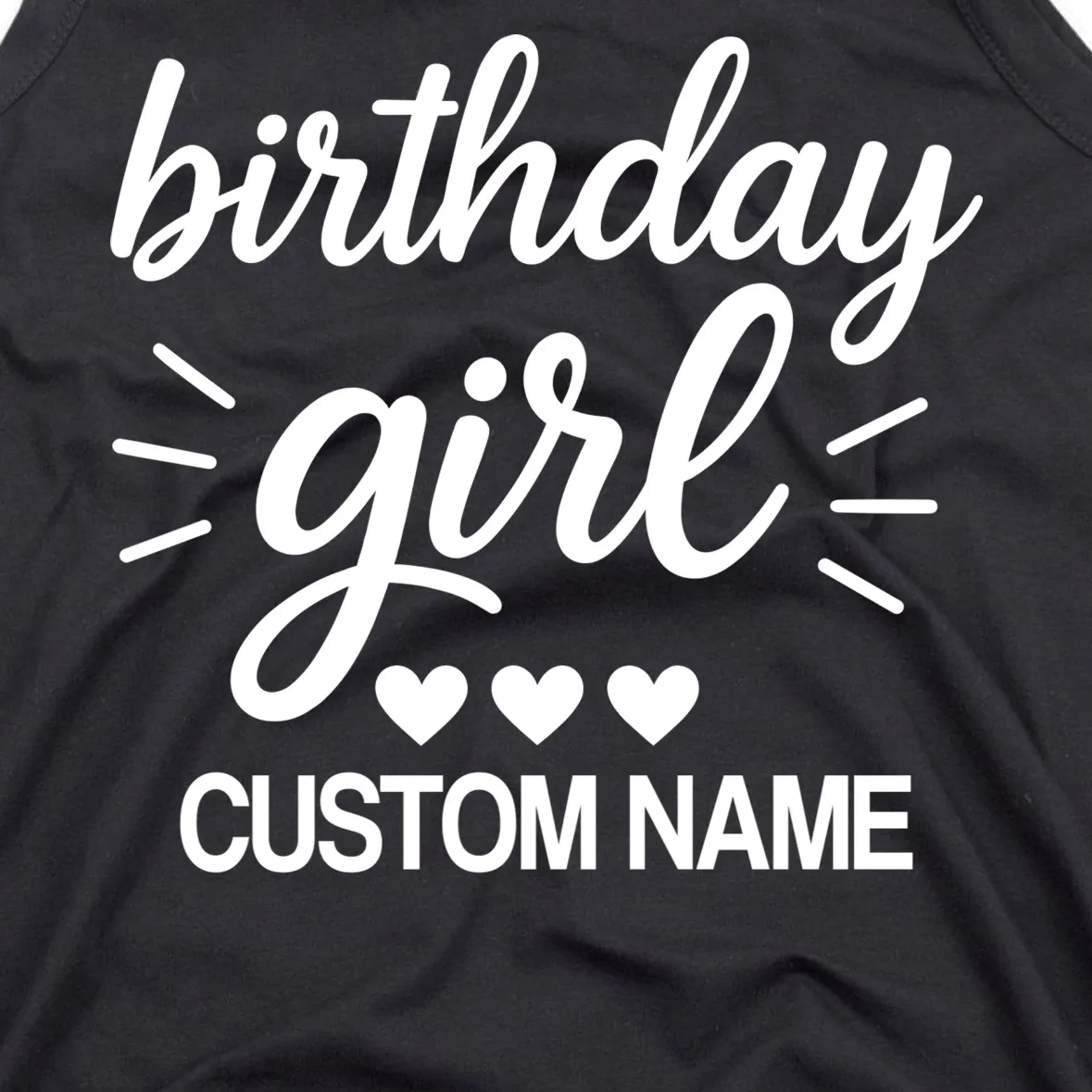 birthday girl Cute Customizable Birthday Gift Men's Tank Top - Front - Close-up