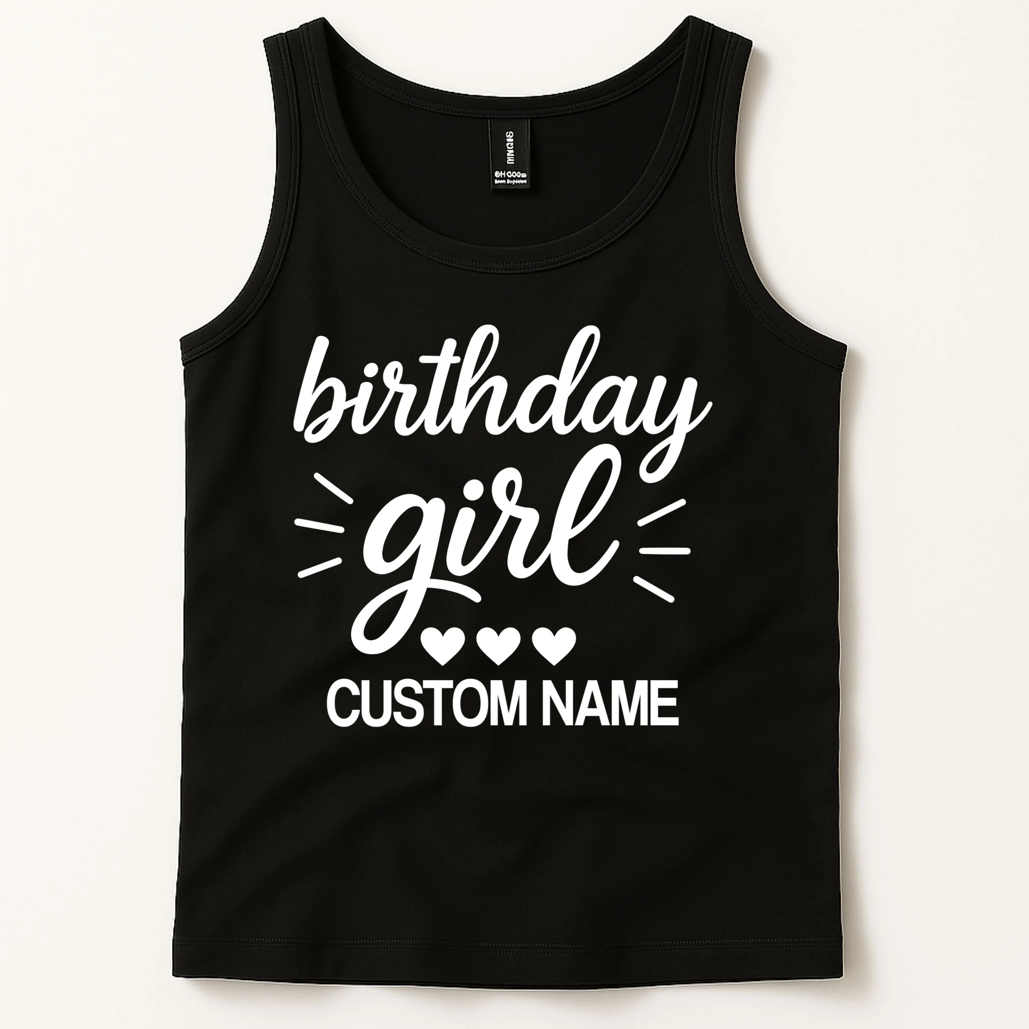 birthday girl Cute Customizable Birthday Gift Men's Tank Top - Front 1