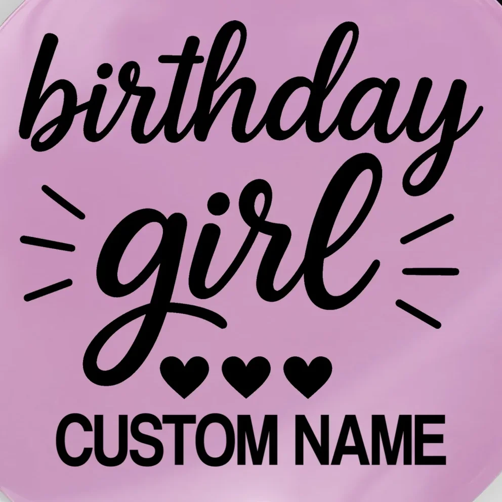 birthday girl Cute Customizable Birthday Gift Magnet - Front - Close-up